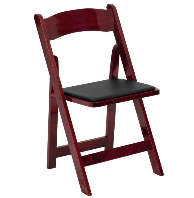 Mahogany Wood Folding Chair