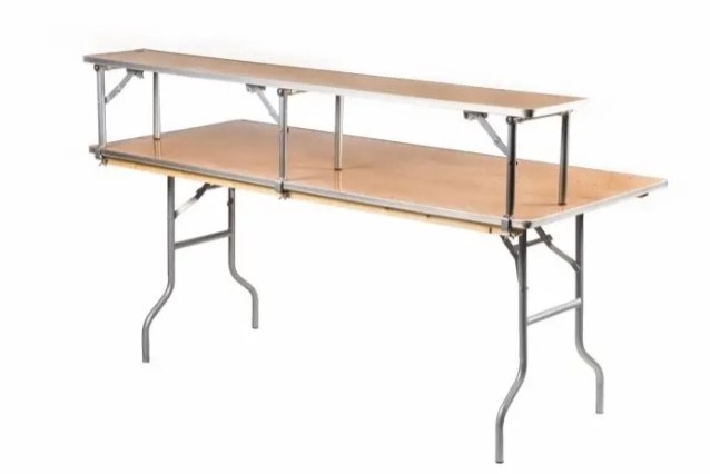 Bar Riser for Wood Tables – 6′ Rectangular